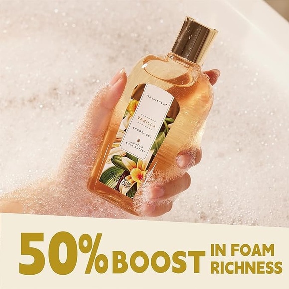 New 12pc Vanilla Bath Gift Set - Picture 4 of 6